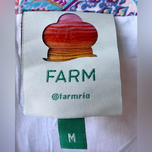 FARM Rio Woman’s Azalea Mix Floral Patchwork Handkerchief Midi Skirt Size Med - Picture 7 of 9